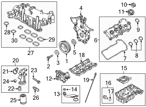 2011 Ford Taurus Engine Parts Diagram