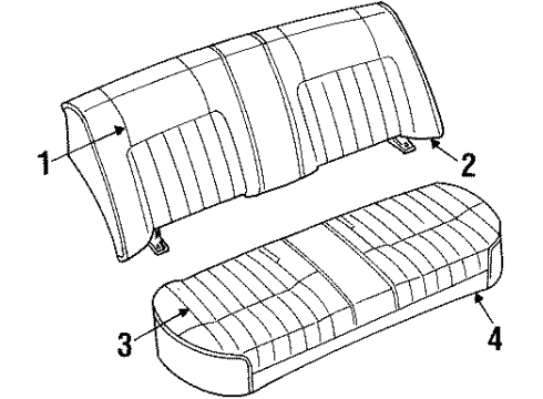 1992 Mercury Grand Marquis Rear Seat Diagram