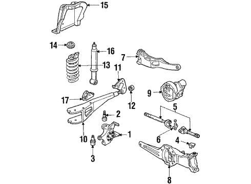 1986 Ford Ranger Front Suspension Components Diagram 4 - Thumbnail