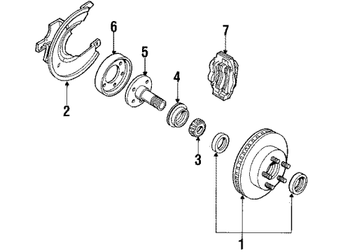 1986 Ford Ranger Front Brakes Diagram