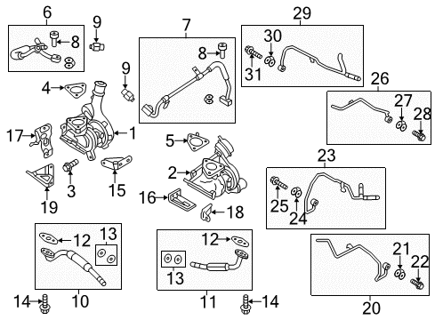 2013 Lincoln MKS Turbocharger Diagram