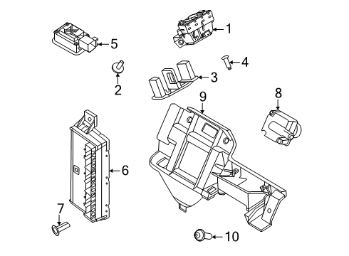 2025 Ford Expedition Lift Gate - Lock & Hardware Diagram