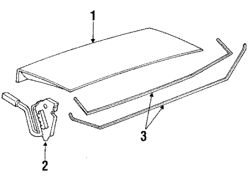 1985 Mercury Marquis Trunk Lid & Components Diagram 2 - Thumbnail