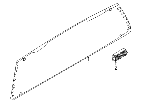 2024 Ford Ranger Back Glass Diagram 2 - Thumbnail