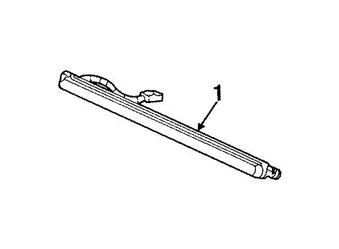 2001 Lincoln Navigator High Mount Lamp, Rear Diagram for F85Z-13A613-BB