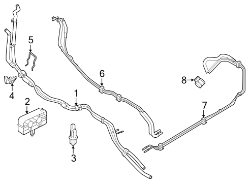 2024 Ford F-350 Super Duty Hoses, Lines & Pipes Diagram 2 - Thumbnail