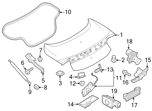 2025 Ford Mustang Trunk Diagram