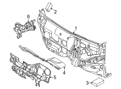 2024 Lincoln Nautilus Heat & Sound Insulators Diagram