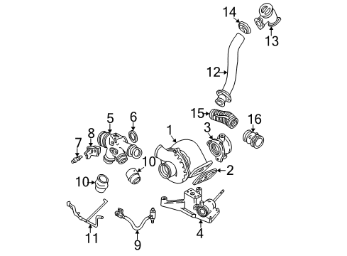 2000 Ford F-250 Super Duty Turbocharger Diagram