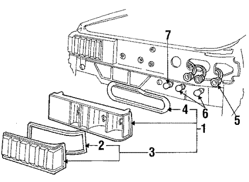 1986 Ford Mustang Tail Lamps Diagram