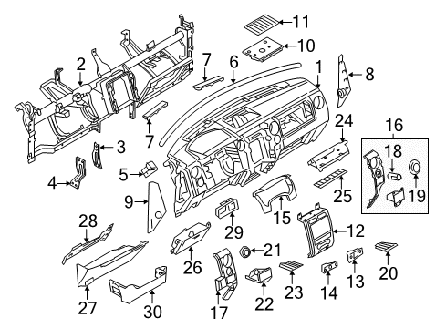 2012 Ford F-150 Instrument Panel Diagram 3 - Thumbnail
