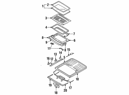1994 Mercury Tracer Air Deflector Diagram for F1CZ58508B08A