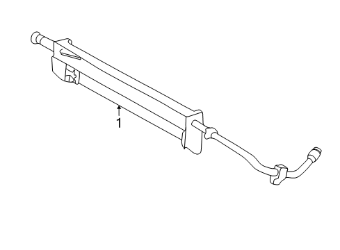 2007 Mercury Monterey Power Steering Cooler Diagram for 5F2Z-3D746-A
