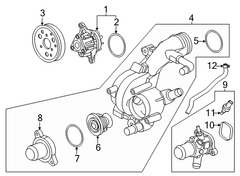 2024 Lincoln Nautilus Water Pump Diagram