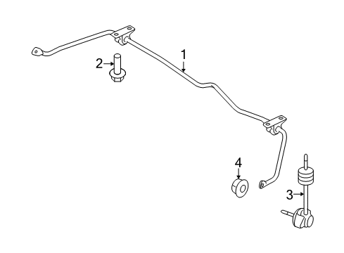 2011 Ford Flex Stabilizer Bar & Components Diagram 4 - Thumbnail