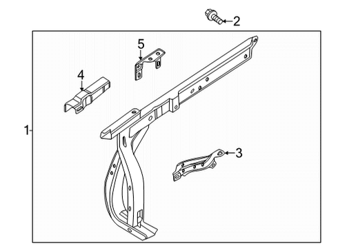 2024 Ford Bronco Structural Components & Rails Diagram