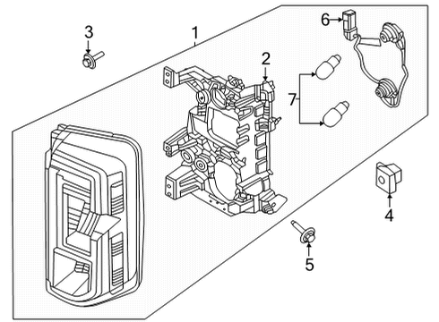 2024 Ford Bronco Bulbs Diagram