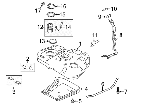 2012 Lincoln MKS Fuel System Components Diagram 2 - Thumbnail
