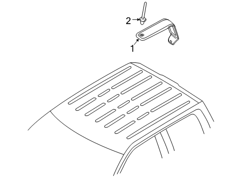 2014 Ford F-150 Exterior Trim - Cab Diagram 2 - Thumbnail