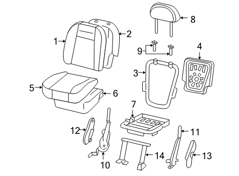 2003 Ford F-150 Rear Seat Components Diagram 3 - Thumbnail