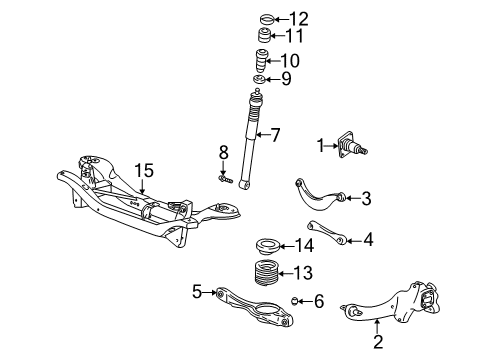 2000 Ford Focus Rear Suspension Components Diagram
