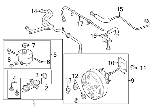 2025 Ford F-350 Super Duty Dash Panel Components Diagram 3 - Thumbnail