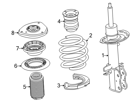 2024 Lincoln Nautilus Struts & Components Diagram