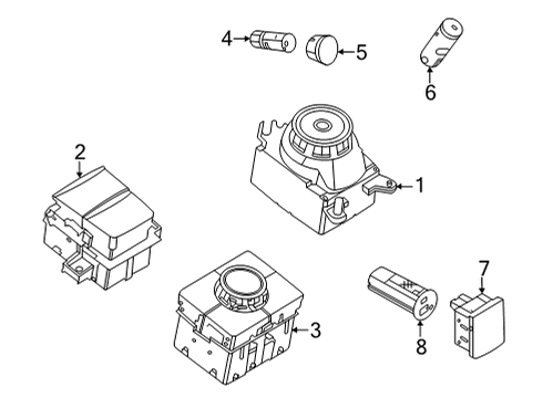 2024 Ford Bronco Sport Center Console Diagram