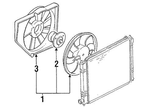 1991 Ford Escort Cooling Fan Diagram 2 - Thumbnail