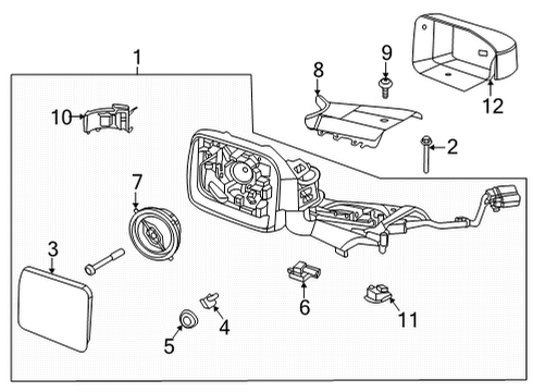 2024 Ford Bronco Mirrors - Body Diagram 3 - Thumbnail