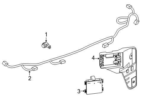 2025 Ford Expedition Electrical Components - Rear Bumper Diagram