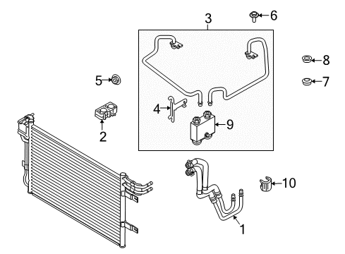 2011 Lincoln MKT Trans Oil Cooler - Belts Diagram 2 - Thumbnail