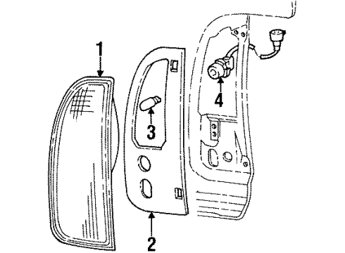 2002 Lincoln Navigator Combination Lamps Diagram 2 - Thumbnail