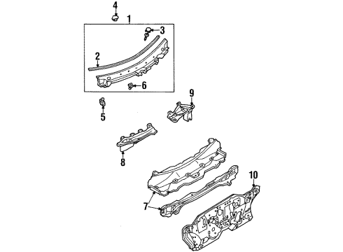1999 Ford Escort Cowl Diagram 2 - Thumbnail