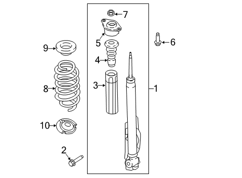 2018 Ford EcoSport Shocks & Components Diagram 2 - Thumbnail