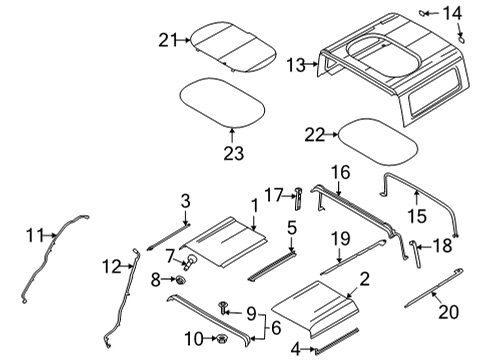 2021 Ford Bronco Valve Nut, Front Diagram for -W520101-S450B