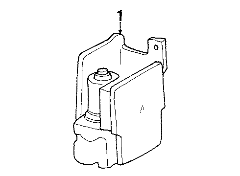 1996 Ford Windstar ABS Components Diagram