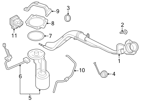 2025 Ford F-350 Super Duty Senders Diagram 3 - Thumbnail