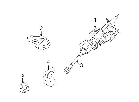 2006 Lincoln Zephyr Steering Column Assembly Diagram