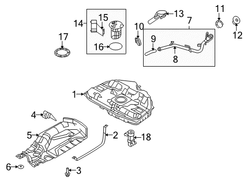 2012 Lincoln MKZ Fuel Supply Diagram