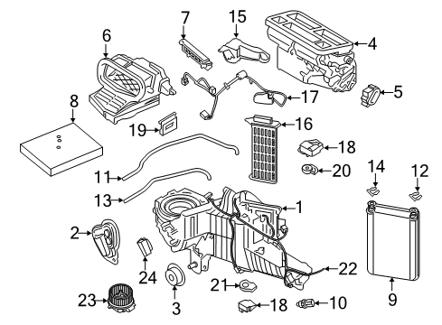 2019 Ford F-350 Super Duty Duct - Air Vent Diagram for GL3Z-18471-B