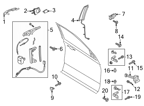 2025 Lincoln Navigator Front Door Diagram