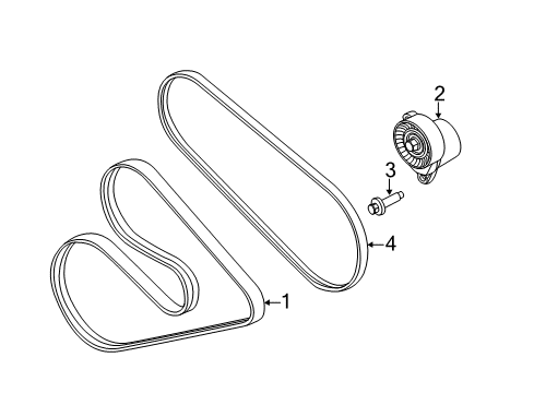 2014 Ford F-150 Belts & Pulleys - Belts Diagram 4 - Thumbnail