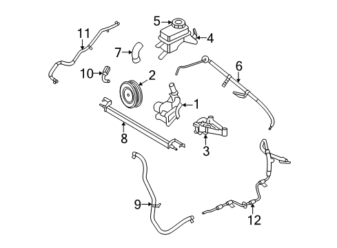 2005 Ford Freestyle P/S Pump & Hoses Diagram 2 - Thumbnail
