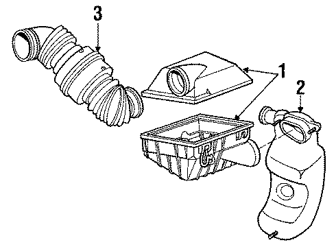 1987 Ford Escort Air Inlet Diagram 3 - Thumbnail