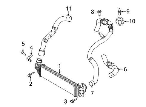 2017 Ford Fusion Intercooler - Air Diagram 3 - Thumbnail