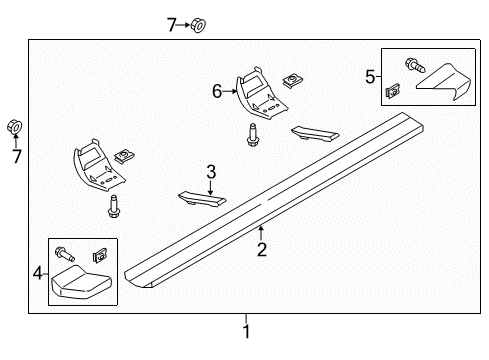 2016 Ford F-150 Running Board Diagram 6 - Thumbnail