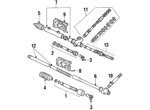 1990 Ford Escort Steering Gear & Linkage Diagram 2 - Thumbnail