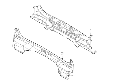 2024 Ford Bronco Sport Rear Body Panel Diagram