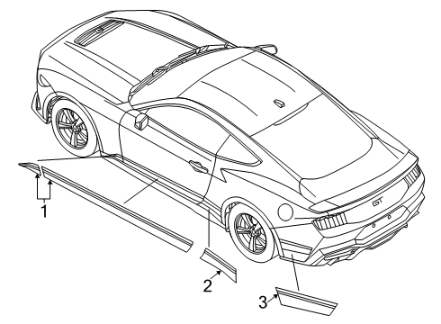 2025 Ford Mustang Stripe Tape Diagram 3 - Thumbnail